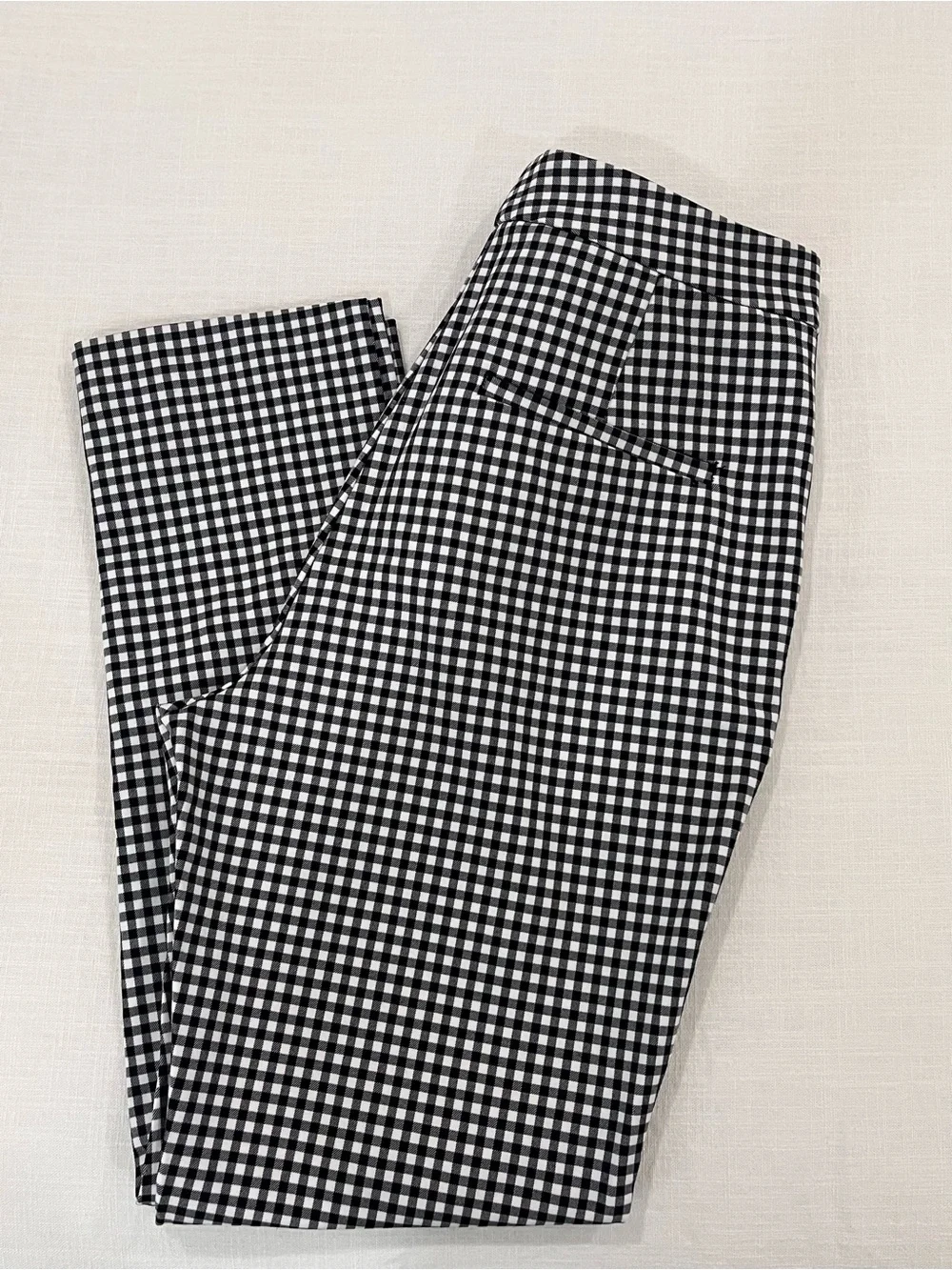 Rag & Bone Black & White Gingham Check Pants Size 6